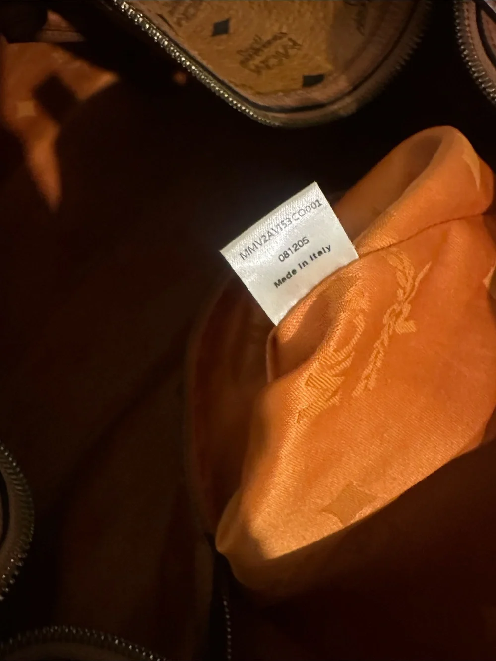 Vintage MCM Cognac Visetos Leather Weekender Bag